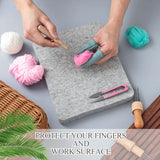 148 Pcs Needle Felting Kit 8 x 10 Inch Felting Pad Needle Felting Tools Felting Mat Needle Felting Supplies with Felting Needles Finger Guards Wooden Irenare