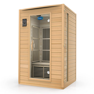 Durasage 2-Person Carbon Infrared Sauna - Canadian Hemlock Wooden Sauna - 1700 Watts - Premium Stereo Sound