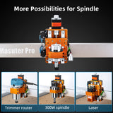 FoxAlien Masuter Pro CNC Router Machine, Upgraded 3-Axis Engraving All-Metal Milling Machine for Wood Acrylic MDF Nylon Carving Cutting FoxAlien