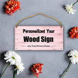 Personalized Wedding Gift | Custom Wood Sign | Family Name Signs | Couples Gift for Christmas,Birthday,Thanksgiving,Mother's Day 5.9"X11.8"(15X30cm) AXKEUDO