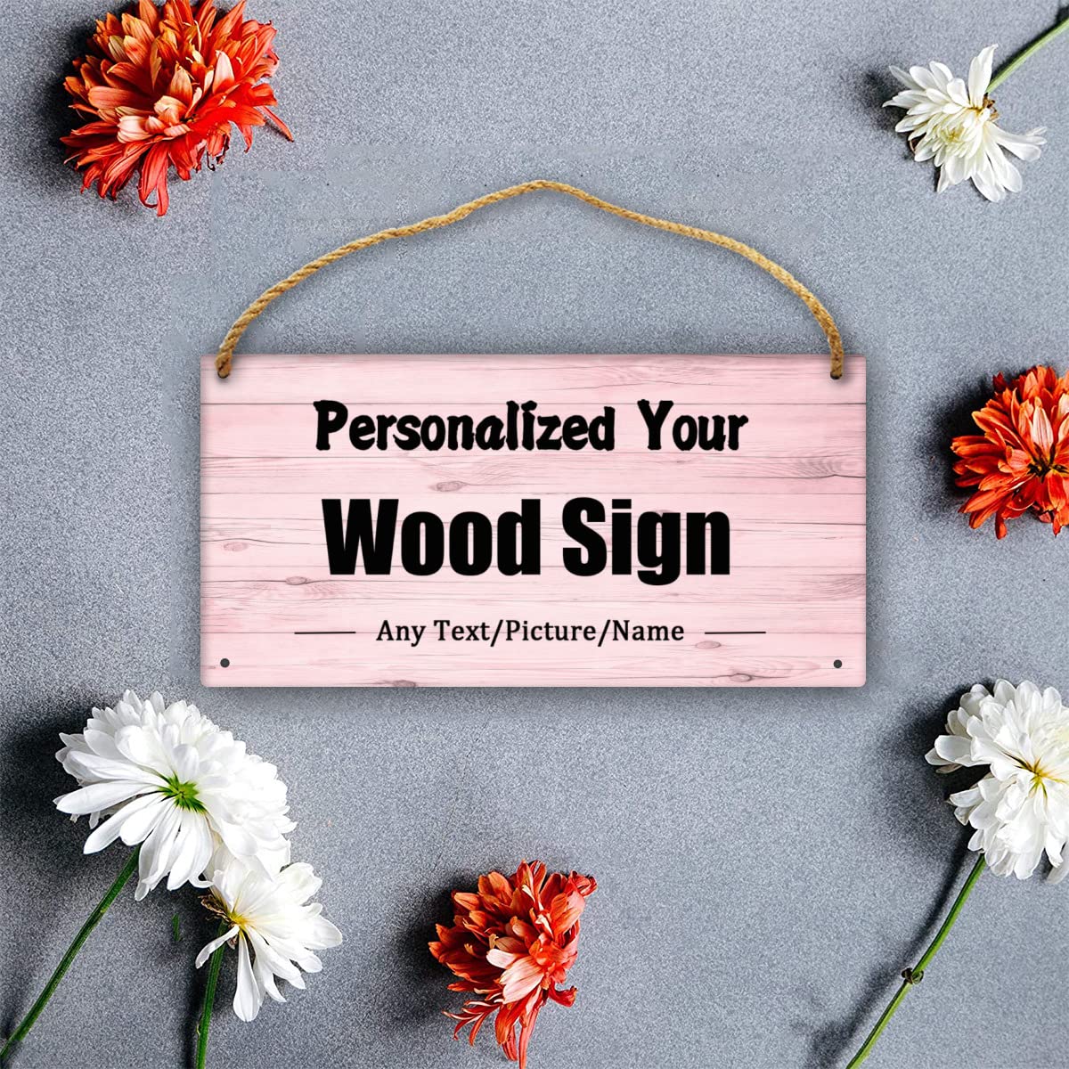 Personalized Wedding Gift | Custom Wood Sign | Family Name Signs | Couples Gift for Christmas,Birthday,Thanksgiving,Mother's Day 5.9"X11.8"(15X30cm) - WoodArtSupply