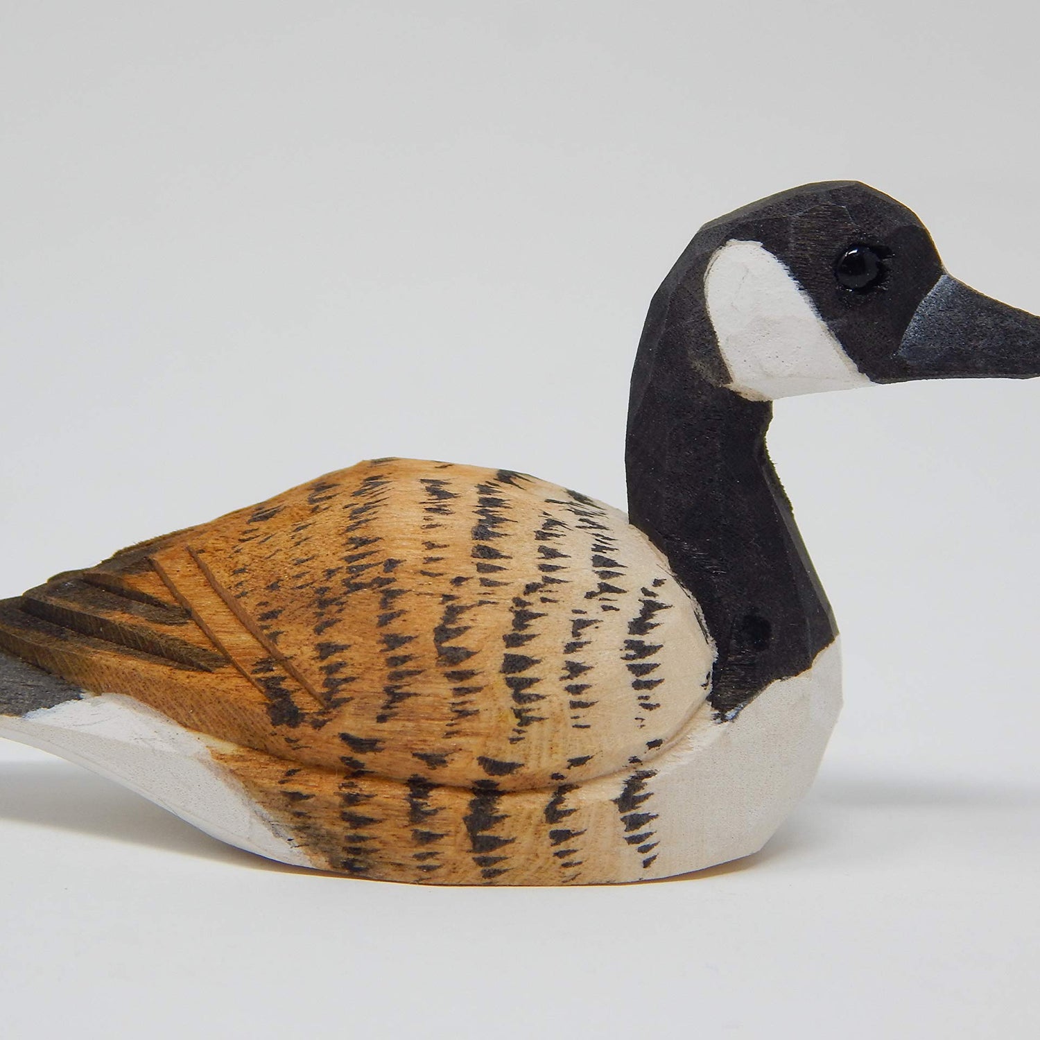 Canada Goose Bird Ornament Wood Hanging Figurine Holiday Decoration Handmade Carving Small Animal Selsela