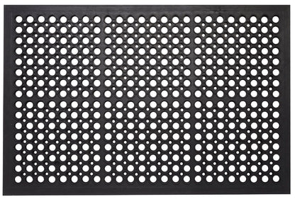 Envelor Anti Fatigue Rubber Floor Mat Non-Slip Restaurant Mat for Floors Bar Drainage Mat Doormat Utility Garage Home Slip Pool Entry 24 x 36 Inches