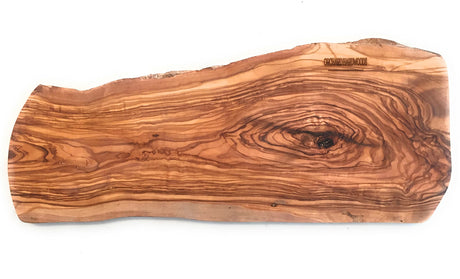 20" Rustic Handmade Bark Edge Olive Wood Charcuterie Board by Orchard Hardwoods- For Cutting, Chopping, Serving. Wooden Slab, Unique Kitchen Gift- In ORCHARD HARDWOODS