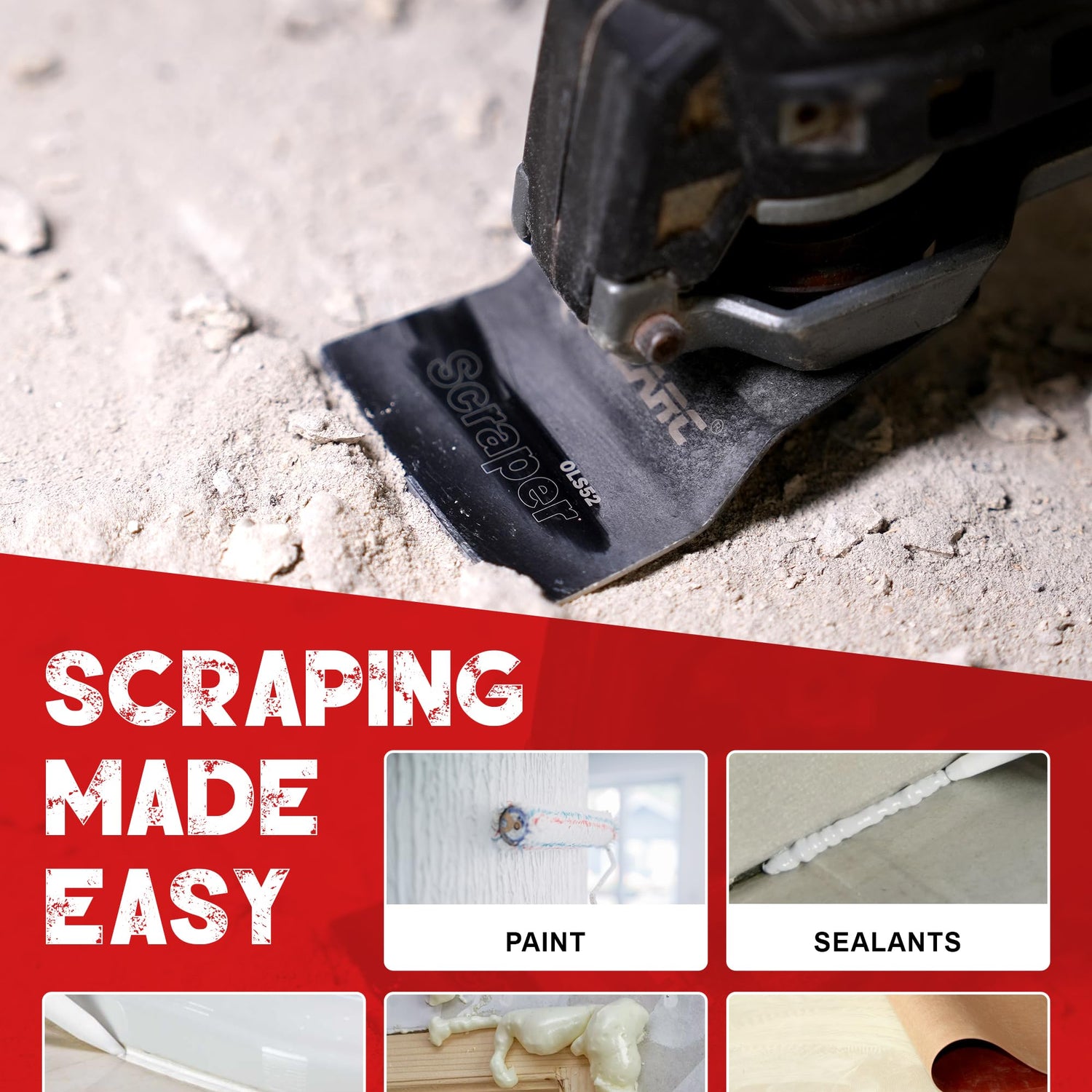 EZARC 7PCS Oscillating Tool Blades Kit, Titanium Oscillating Saw Blades for Wood Nails, Metal, Plastic Multitool Blades Kits with Japanese Teeth Fit EZARC