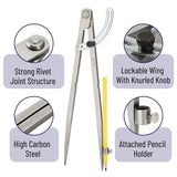 Mr. Pen- Professional Large Compass for Woodworking, 12 Inch Compass with Wing, Compass for Geometry, Compass Drawing Tool, Woodworking Compass, Mr. Pen