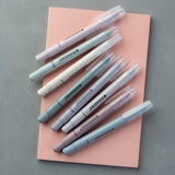 DIVERSEBEE No Bleed Highlighters and Pens, 8 Pack Assorted Gel Highlighters Set, Cute Markers, Journaling School Supplies, Accessories (Dusty) DIVERSEBEE