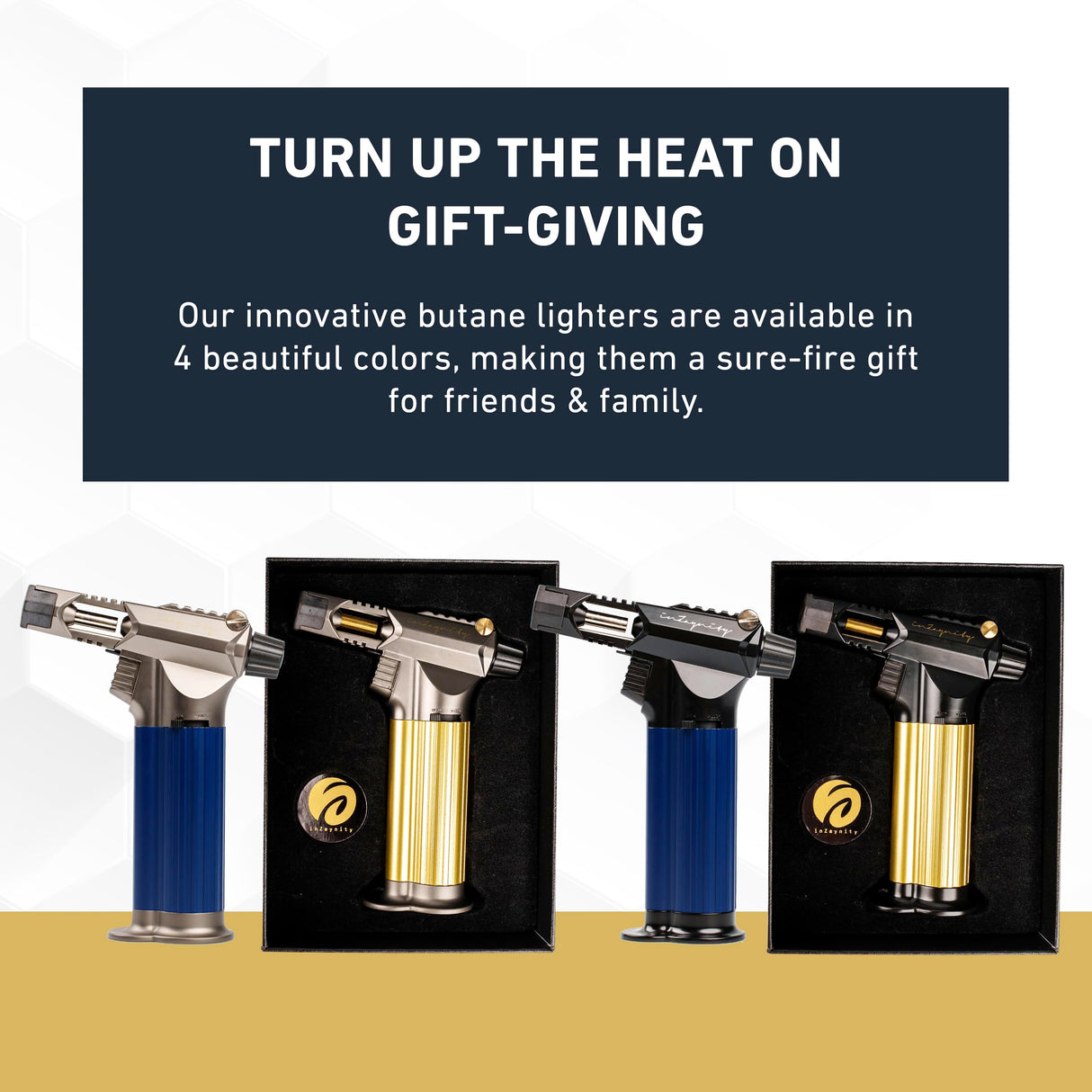 Refillable Butane Torch Gun - The Beast Hand Held Blow Torch for Cooking, BBQ, Creme Brulee, Soldering, Welding, & Resin Art - Adjustable Flame with inZaynity