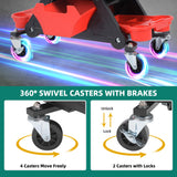 YITAHOME Mechanic Stool 330 LBS with Wheels, Heavy Duty Rolling Mechanics Seat, Rolling Tool Seat for Automotive Auto Repair YITAHOME