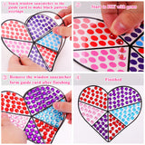 Valentines Day Gift for Kids, Valentine's Day Arts and Crafts, Sun Gemmers Art Crafts Suncatcher Kits for Children Teenagers Kids at 6-8, DIY Diamond chiazllta