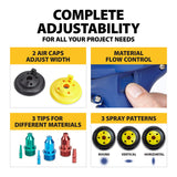 HomeRight C800971.A Super Finish Max, Includes 3 Brass Spray Tips, 3 Spray Patterns, Easy to Clean HVLP Paint Sprayer, Great for Furniture, Cabinets, HomeRight