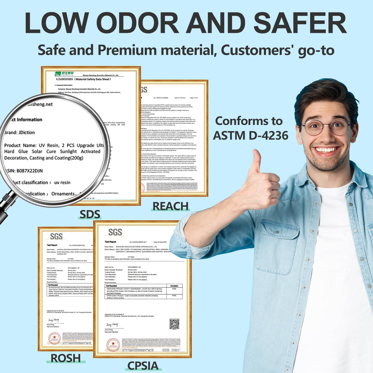 UV Resin, 2 PCS Upgrade Ultraviolet Epoxy Resin Crystal Clear Hard Glue Solar Cure Sunlight Activated Resin for Handmade Jewelry, DIY Craft JDiction