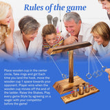 Ring Toss Game, Fun Hook and Ring Game, Handmade Wooden Interactive Game for Home and Party agore