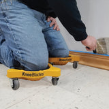 Milescraft 1603 Knee Blades-Durable Heavy-Duty Knee Pads with 3 Casters & Comfortable Gel Cushions for Unisex Adult, Full 360° Turn Capability Milescraft