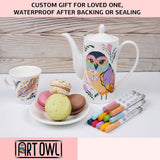Art Owl 12 Basic Paint Pens Extra Fine Tip and 12 Acrylic Pastel Paint Markers Extra Fine Tip, Bundle for Rock Painting, Stone, Ceramic, Glass, Wood Art Owl