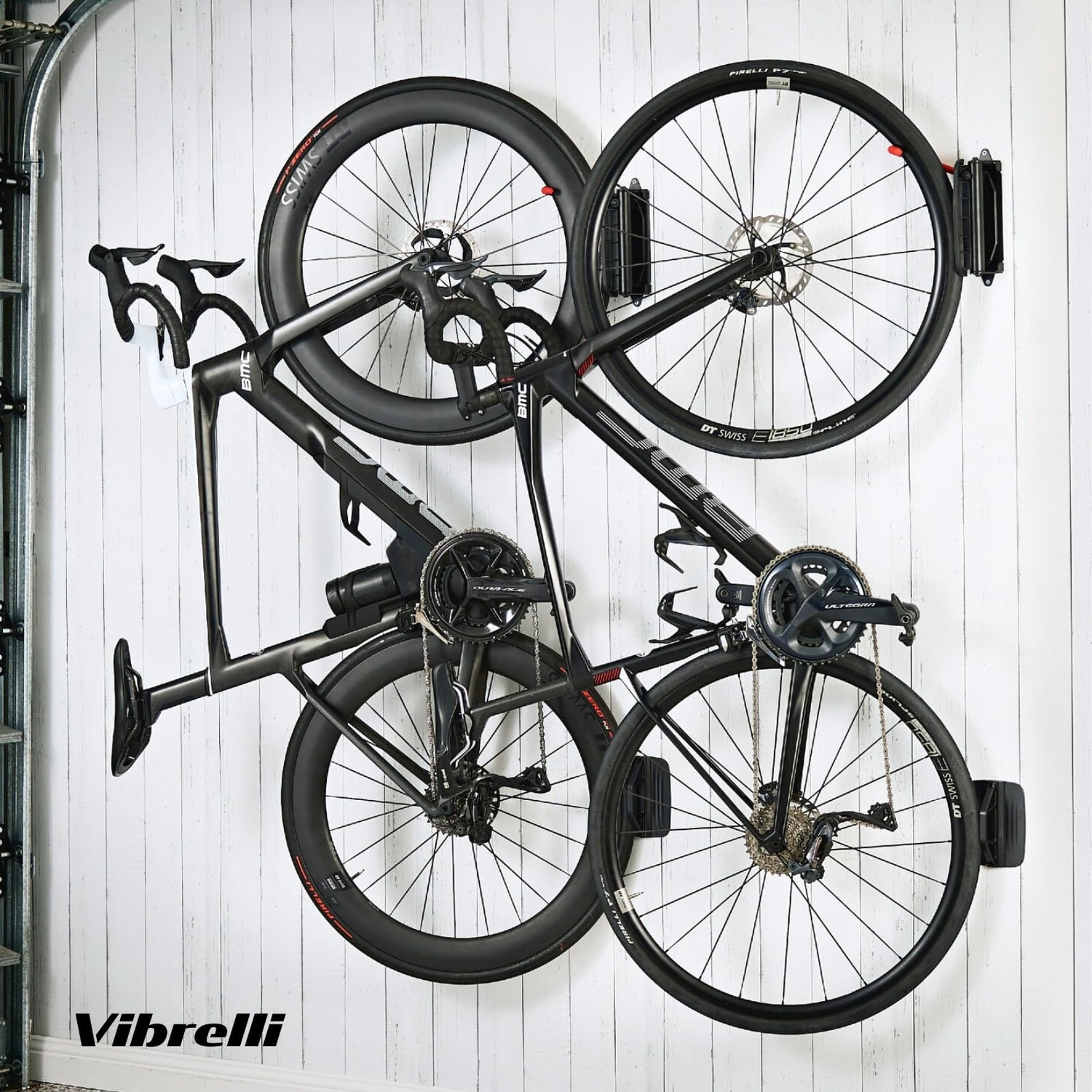 Vibrelli Swivel Bike Wall Mount - Bike Hanger - Vertical Bike Rack - Bike Hangers for Garage - MTB Mountain Bike Wall Mount Bike Rack - Bicycle Vibrelli