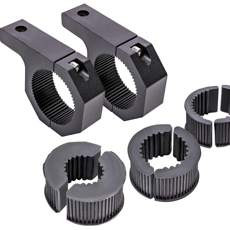 Off-Road Light Mounting Bracket Bar Clamp Kits [1"/1.5"/1.75"/2" Inch] [Horizontal Bar] [Aluminium] [2 Units] Bull Roll Cage Clamps Mount For ATV UTV LAMPHUS