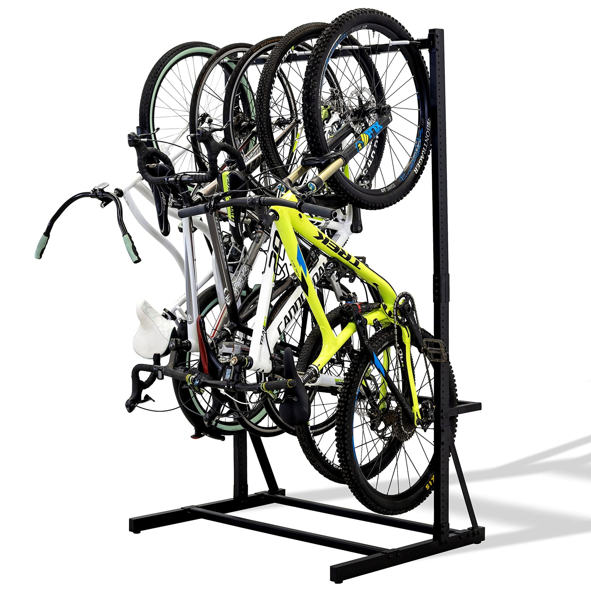 StoreYourBoard Freestanding Bike Storage Rack, Indoor Garage Floor Stand, Bicycle Organizer (5 Bike) - WoodArtSupply