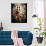 SKRYUIE 5D Diamond Painting Kits Horse for Adult Full Round Drill, DIY Paint with Diamonds Art Crystal Embroidery Cross Stitch Art Craft Wall Office SKRYUIE