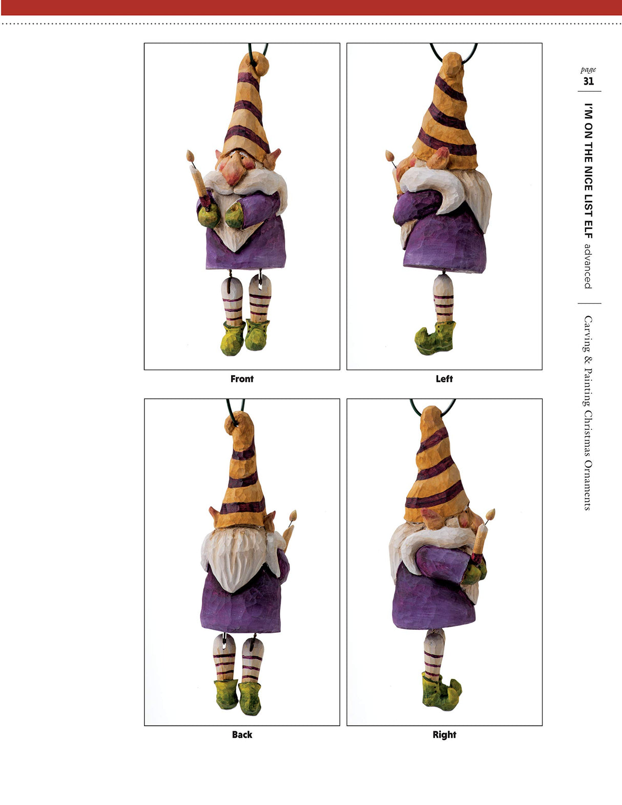 Carving & Painting Christmas Ornaments: Easy Techniques for 23 Patterns in Wood (Fox Chapel Publishing) Step-by-Step Projects for Beginner, Fox Chapel Publishing