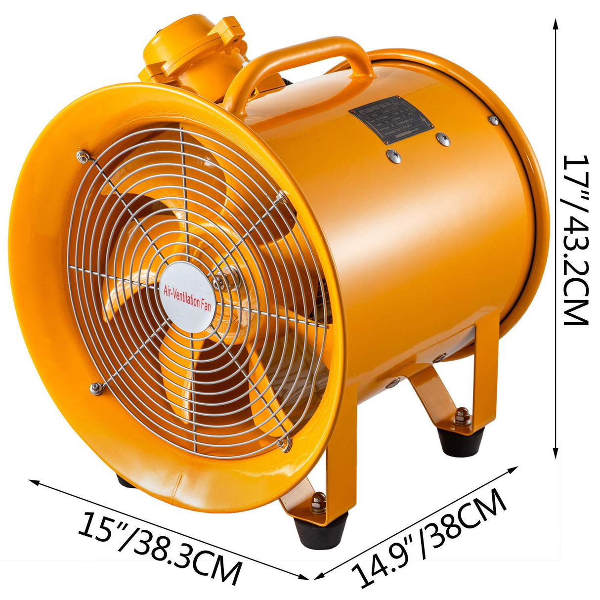 Mophorn Explosion Proof Fan 12 Inch(300mm) Utility Blower 550W 110V 60HZ Speed 3450 RPM for Extraction and Ventilation in Potentially Explosive Vevor
