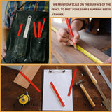 WYOMER 60 Pcs Carpenter Pencils, Octagonal Hard Black Carpenter Pencils, Construction Plan Pencils for Woodworking Marking WYOMER