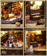 Flever Dollhouse Miniature DIY House Kit Creative Room with Furniture for Romantic Artwork Gift (Luna Magic House) Flever