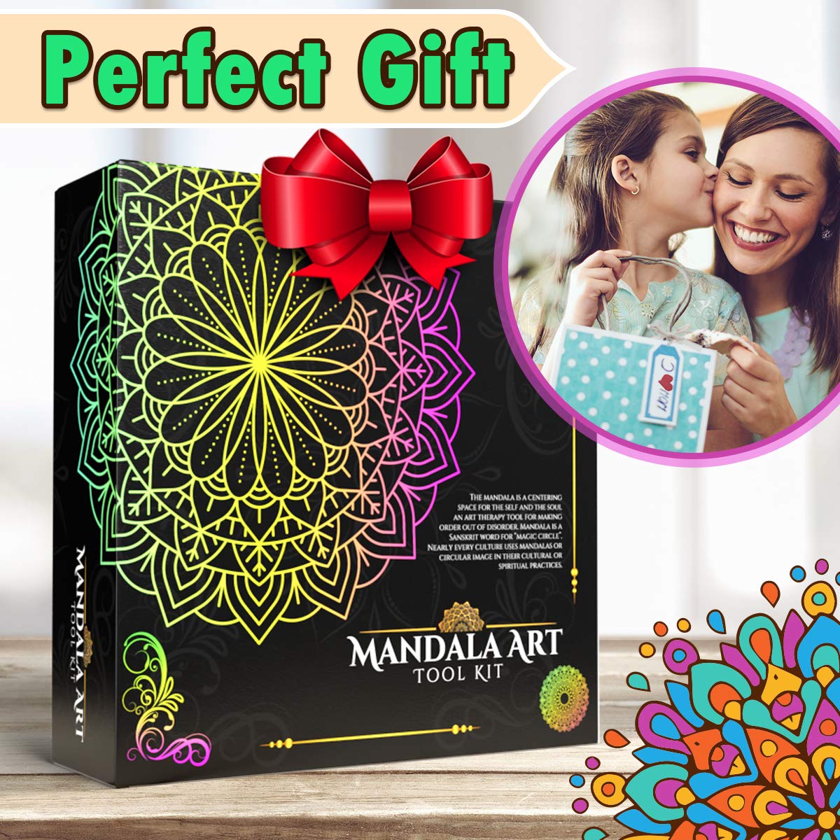 Insnug Mandala Dotting Tools Painting Kit - Rock Dot Paint Stencils Tool Set Art Craft Supplies Kits Tray Brush Zipper Pen for Nail Stone Mandala Insnug