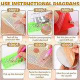 UPINS 8Pcs Boho Diamond Art Painting Coasters for Drinks DIY Coaster Diamond Art Kits for Adults Kids Beginners Diamond Art Craft Supplies (Boho) UPINS