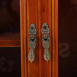 Rustic Wooden Wall Storage Cabinet - Vintage Style Hanging Organiser for Kitchen or Bathroom Holibanna