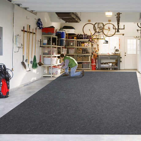 TREETONE Oil Spill Mat, 7.4 x 8.4 Ft, Premium Absorbent Oil Pad. Contains Liquids, Protects Garage Floor from Spills, Drips, Splashes and Stains. TREETONE