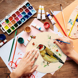 Round Wood Circles for Crafts Round Wood Cutouts Unfinished Round Wood Discs for Door Hanger Design Wood Burning (12 Pieces, 16 Inch) Jetec