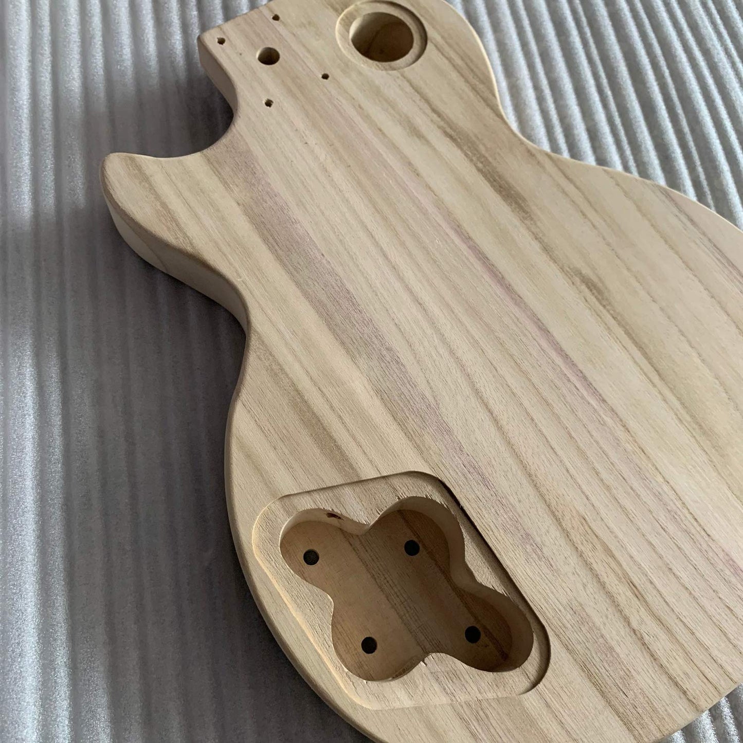 JINGFENG Unfinished Electric Guitar Body Maple Wood Blank Guitar Barrel for PB Style Bass Guitars DIY Parts - WoodArtSupply