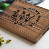 Personalized Wedding Anniversary Registry Gifts, Custom Engraved Cutting Board for Couples, Women, Men, Newly Wedding Gifts Serving Board, Christmas, Kenzal Customized