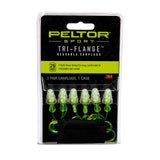 Peltor Sport Tri-Flange Corded Reusable Earplugs, 26 Db Nrr, 3-Pair Per Pack Peltor Sport