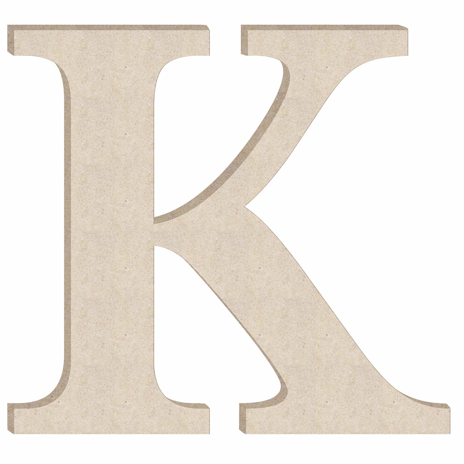 Wooden Letters 15 Inch Unfinished Times K Craft, Paintable Blank Wood Alphabet Monogram Letter Cutout NEXTCraft