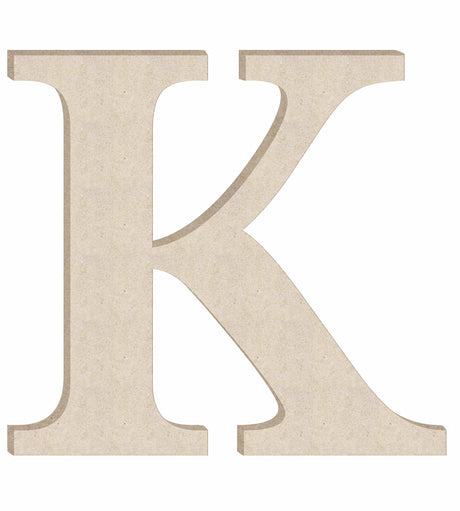 Wooden Letters 15 Inch Unfinished Times K Craft, Paintable Blank Wood Alphabet Monogram Letter Cutout NEXTCraft