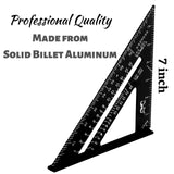 Mr. Pen- Rafter Square, Metal Square, 7 Inch, Carpenters Square, Square Tool, Metal Square Ruler, Carpentry Squares, Woodworking Square, Square Angle Mr. Pen