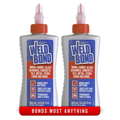 Weldbond Non-Toxic Multi-Surface Glue That Bonds Most Anything! Use as Wood Glue or for Glass Mosaic Ceramic Pottery Craft Tile Porcelaine Stone