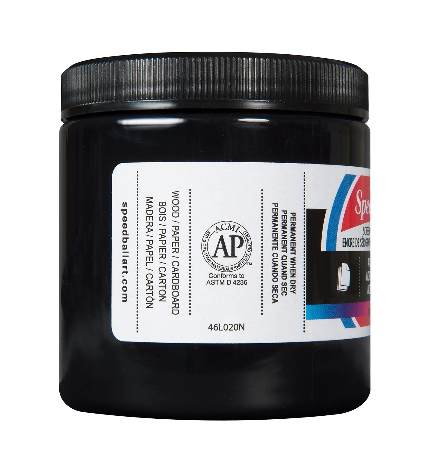 Speedball Acrylic Screen Printing Ink, 8-Ounce, Black - WoodArtSupply