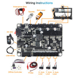 RATTMMOTOR CNC 1610 PRO 3 Axis GRBL Control DIY Mini CNC Router Machine Kit with Offline Controller and 14pcs ER11 Collets CNC Engraving Milling RATTMMOTOR