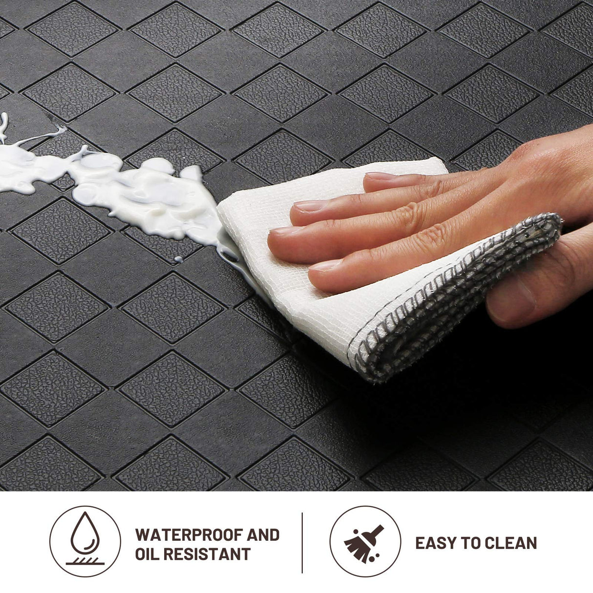 HappyTrends Kitchen Mat Cushioned Anti-Fatigue Floor Mat,17.3"x60",Thick Waterproof Non-Slip Heavy Duty Ergonomic Comfort Rug for HappyTrends