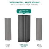 YITAHOME 10x12ft Gazebo Double Roof Canopy with Netting and Curtains, Outdoor Gazebo 2-Tier Hardtop Galvanized Iron Aluminum Frame Garden Tent for YITAHOME