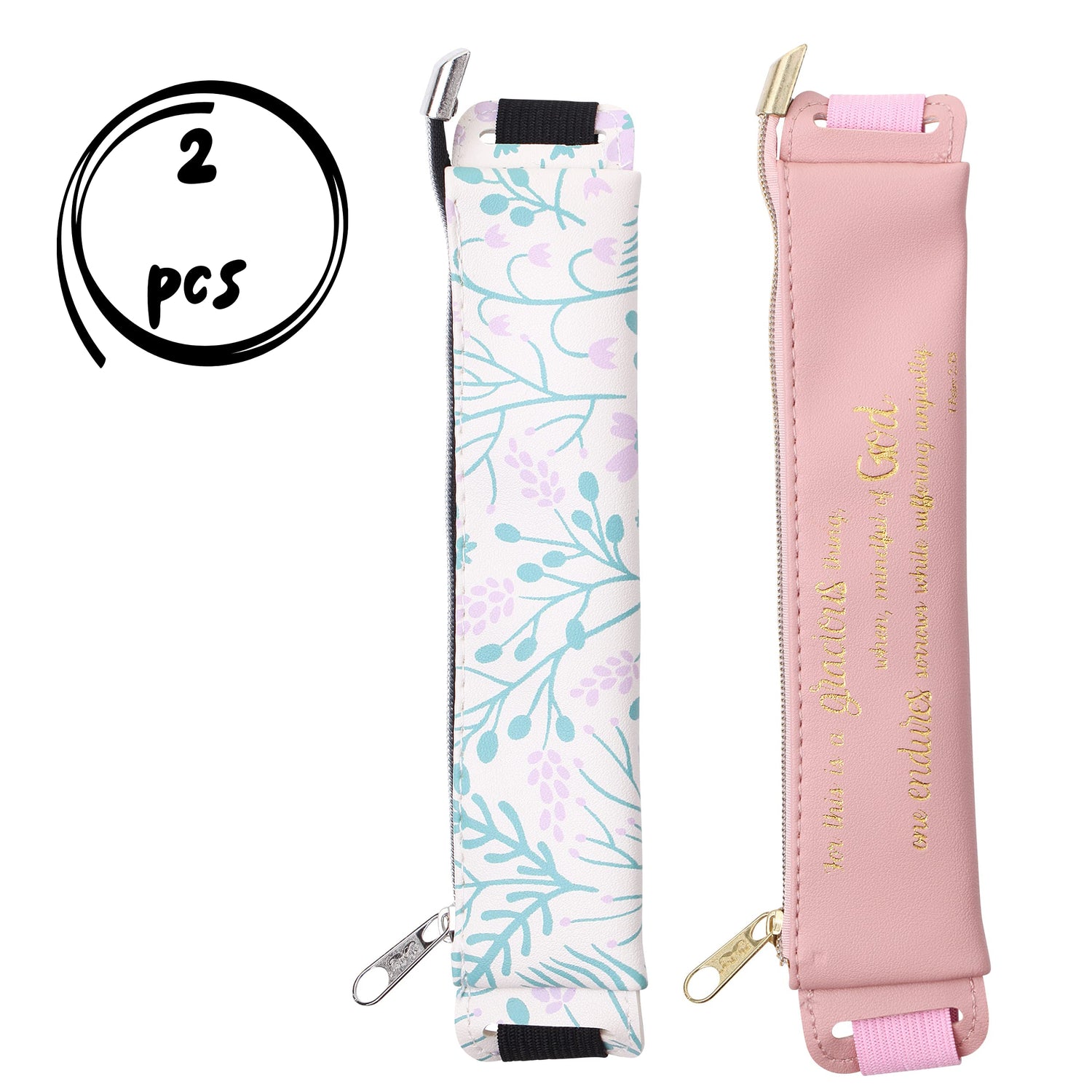 Mr. Pen - Adjustable Leather Pen Holder, 2 Pcs, 8" x 1.5" Mr. Pen