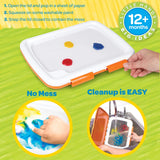 Crayola Washable Finger Paint Station, Less Mess Finger Paints for Toddlers, Kids Gift Crayola