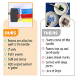 Bates- Foam Paint Brushes, Sponge Brushes, Sponge Paint Brush, Foam Brushes, Foam Brushes for Painting, Foam Brushes for Staining, Paint Sponges, Bates Choice