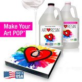 ArtResin - Epoxy Resin - Clear - Non-Toxic - 2 gal (1 gal Resin + 1 gal Hardener) (7.57 L) ArtResin
