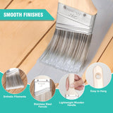 Rhibak Paint Roller Kit, Paint Brushes and 4 Inch Foam Small Paint Roller kit for Professional or Home Owners with All Paints and Stains for Rhibak