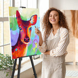 Art Painting Display Easel Stand - Portable Adjustable Aluminum Metal Tripod Artist Easel with Bag, Height from 17" to 66", Extra Sturdy for abitcha