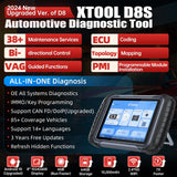 XTOOL D8S Bidirectional Automotive Diagnostic Scan Tool, 3-Year Update, Topology Mapping, ECU Coding/38+ Services/Full Diagnostic Scanner/Crankshaft XTOOL